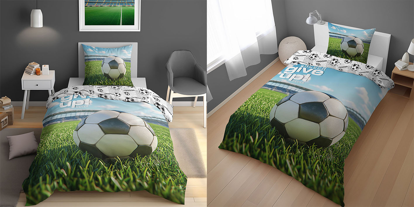 Pościel 160x200 piłka never give up